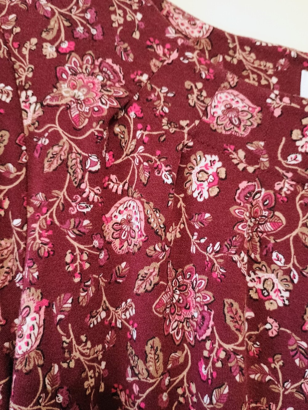 Croft & Barrow Mixed Berry Pleated Neckline 3/4 Sleeve Blouse Size XXL - Picture 5 of 13